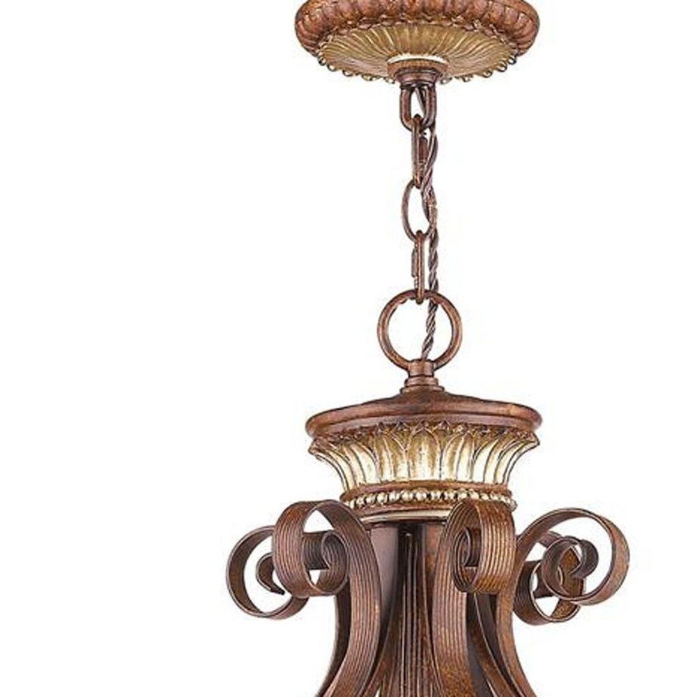 Six Light Dimmable Chandelier With Shades