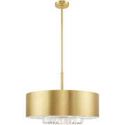 Six Light Dimmable Chandelier With Shades