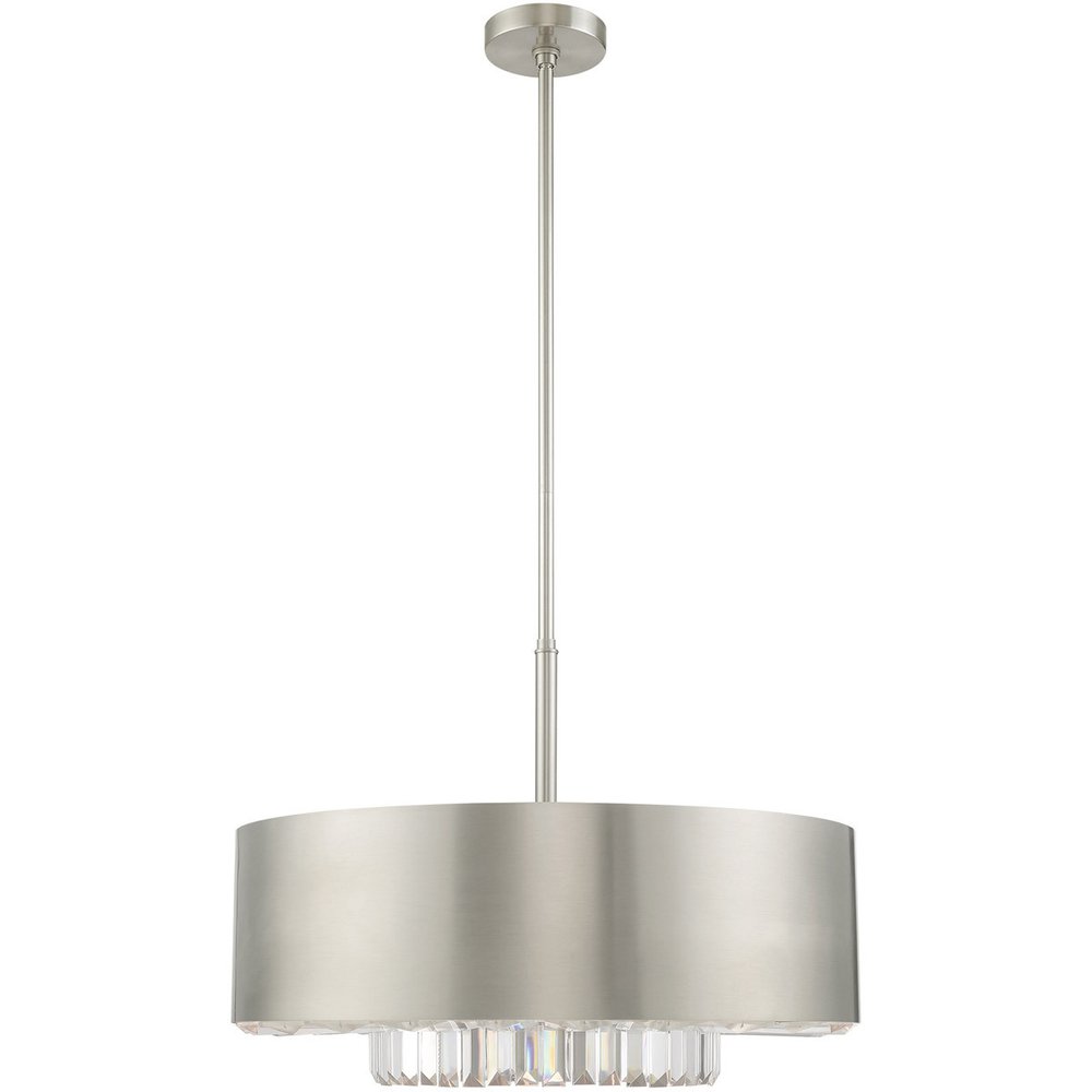 Six Light Dimmable Chandelier With Shades