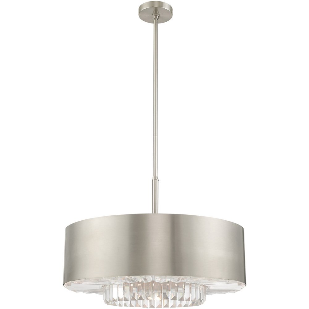 Six Light Dimmable Chandelier With Shades