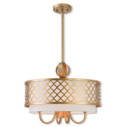Five Light Dimmable Chandelier With Shades