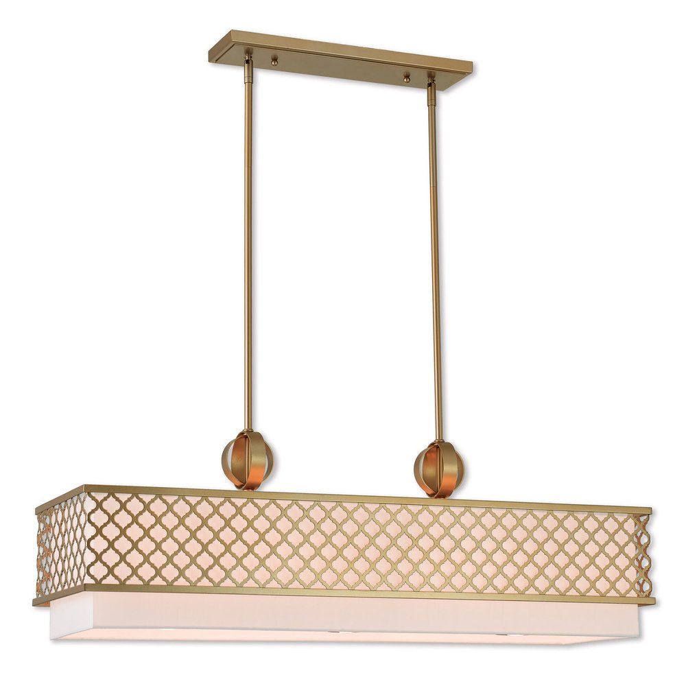 Nine Light Dimmable Chandelier With Shades