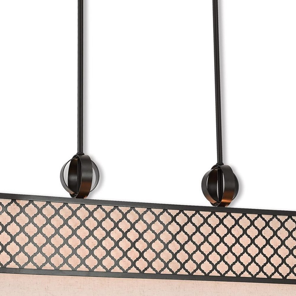 Nine Light Dimmable Chandelier With Shades