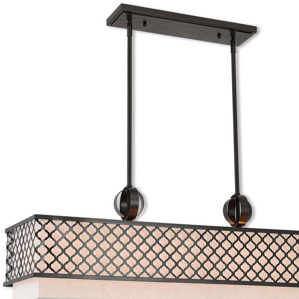 Nine Light Dimmable Chandelier With Shades
