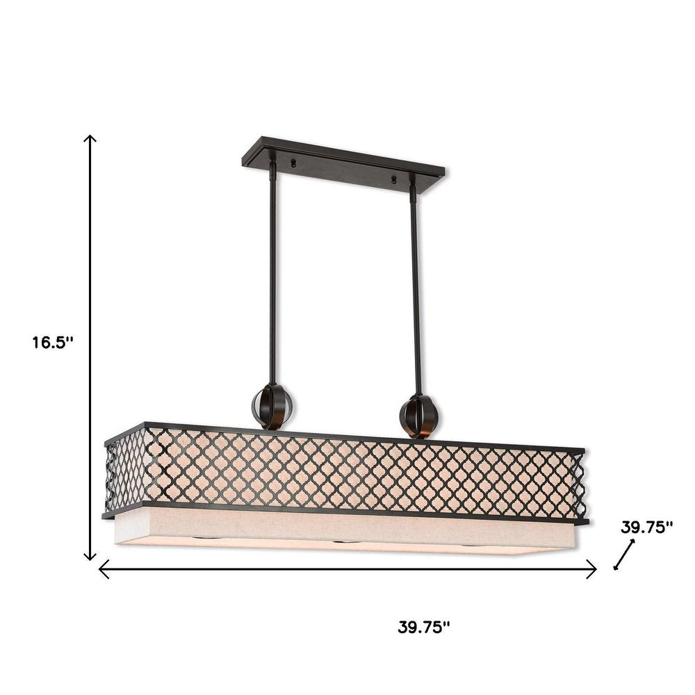 Nine Light Dimmable Chandelier With Shades