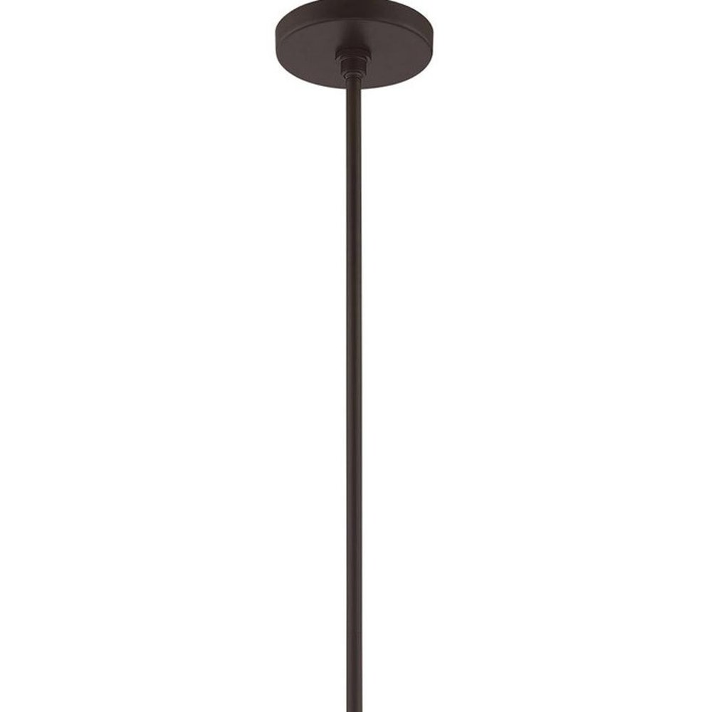 Bronze Four Light Dimmable Chandelier With Shades