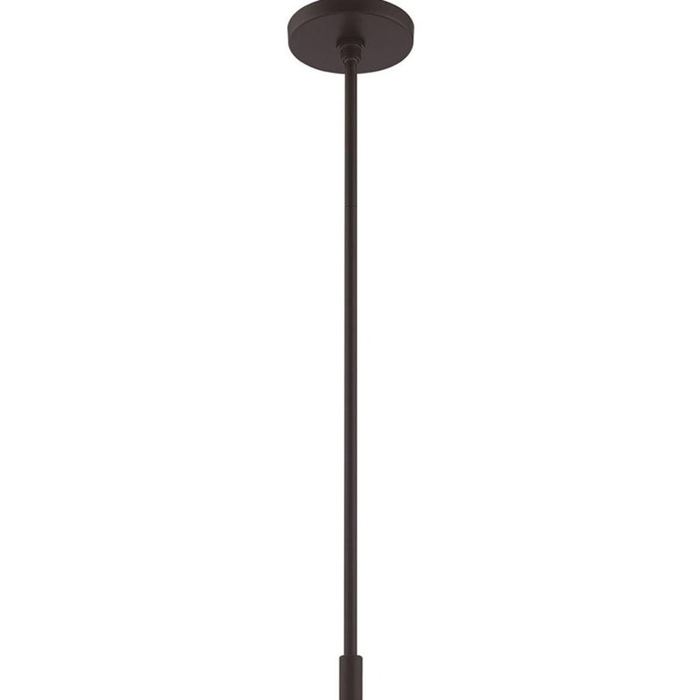 Bronze Four Light Dimmable Chandelier With Shades