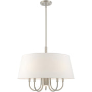 Six Light Dimmable Chandelier With Shades