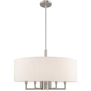 Six Light Dimmable Chandelier With Shades