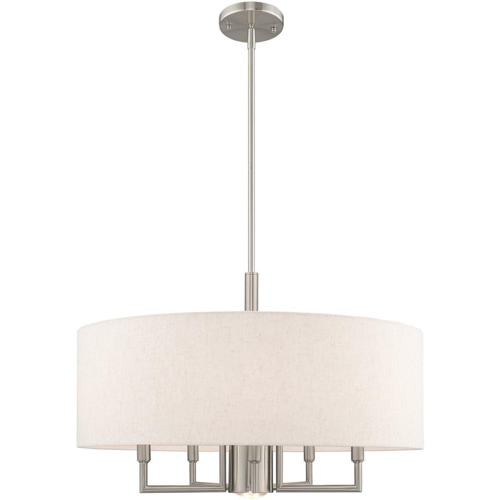 Six Light Dimmable Chandelier With Shades