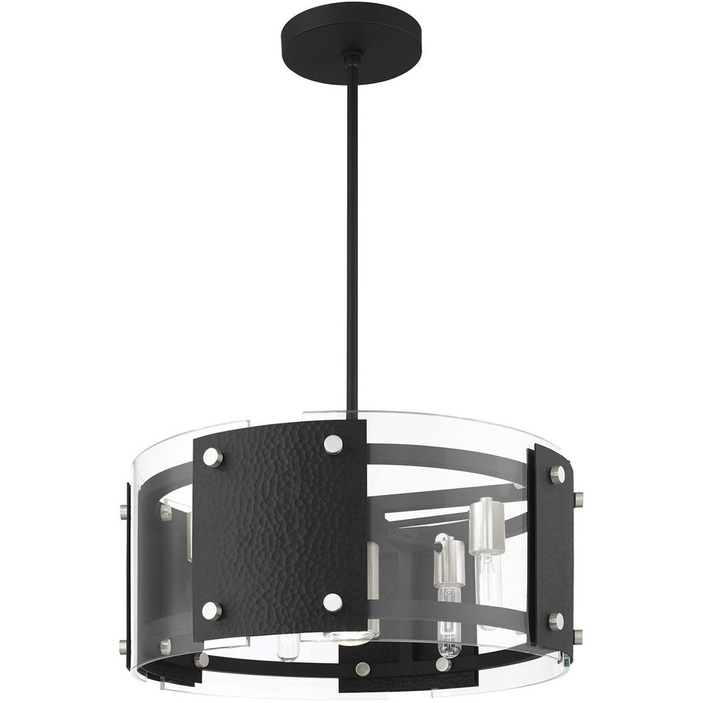 Seven Light Dimmable Chandelier With Shades