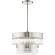 Five Light Dimmable Chandelier With Shades