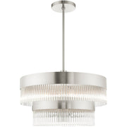 Seven Light Dimmable Chandelier With Shades