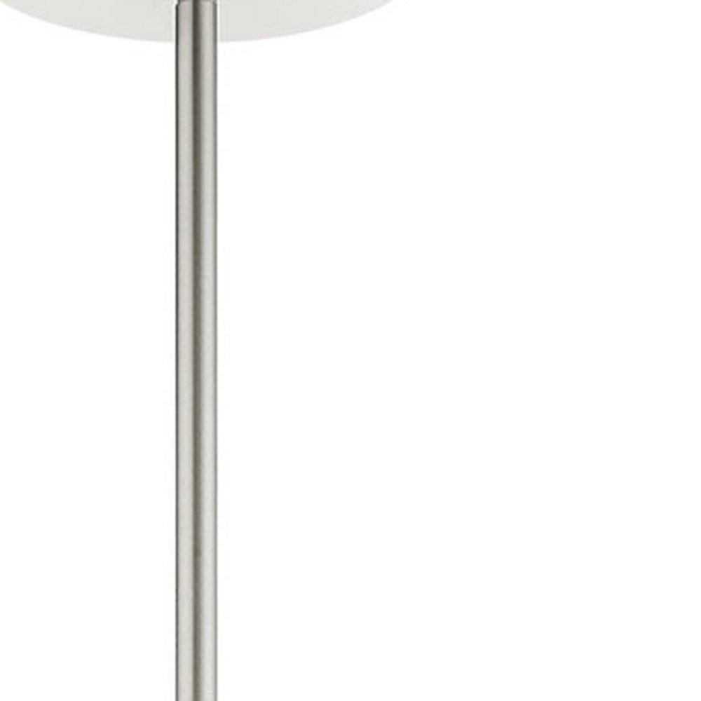 Nickel Seven Light Metal Dimmable Chandelier With Shades