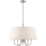 Six Light Dimmable Chandelier With Shades