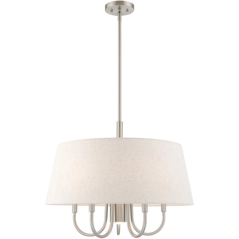 Six Light Dimmable Chandelier With Shades