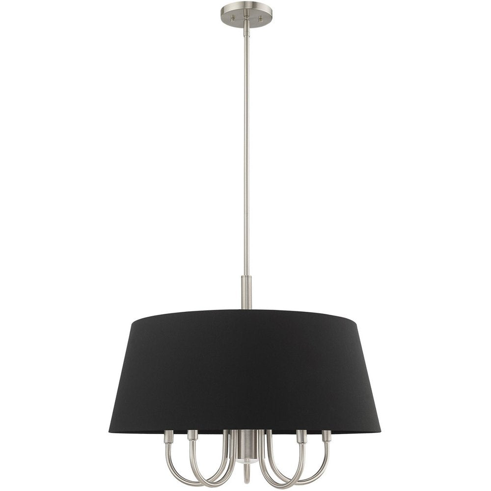 Six Light Dimmable Chandelier With Shades