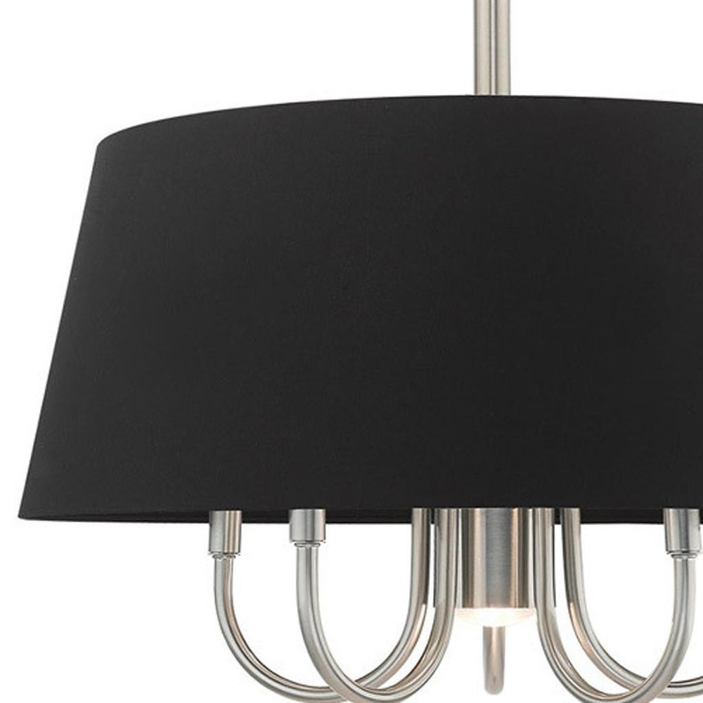 Six Light Dimmable Chandelier With Shades