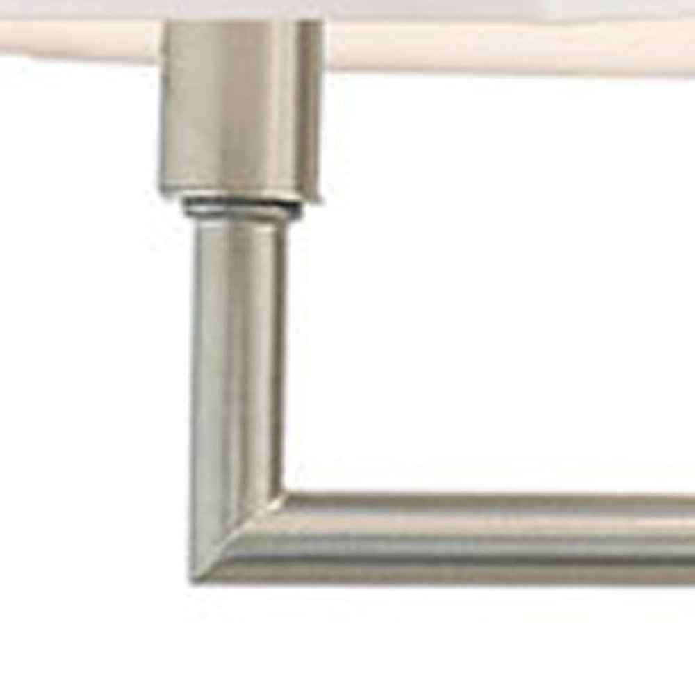 Nickel Six Light Metal Dimmable Chandelier With Shades