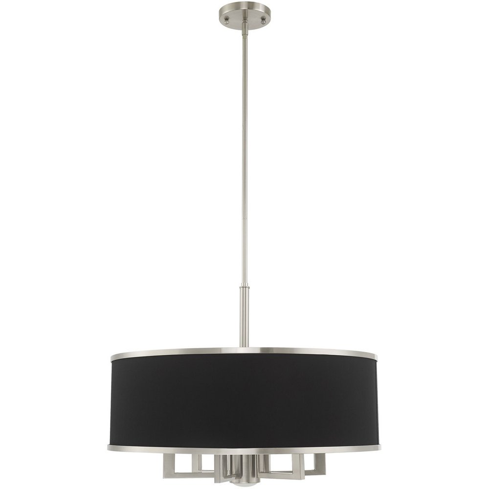Seven Light Dimmable Chandelier With Shades