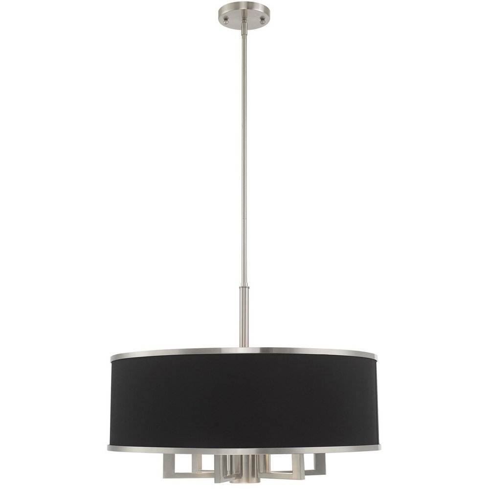 Seven Light Dimmable Chandelier With Shades