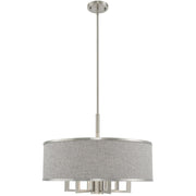 Seven Light Dimmable Chandelier With Shades