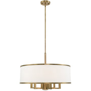 Seven Light Dimmable Chandelier With Shades