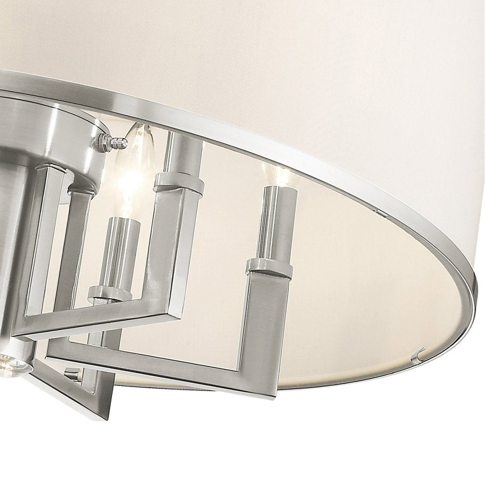 Six Light Dimmable Chandelier With Shades