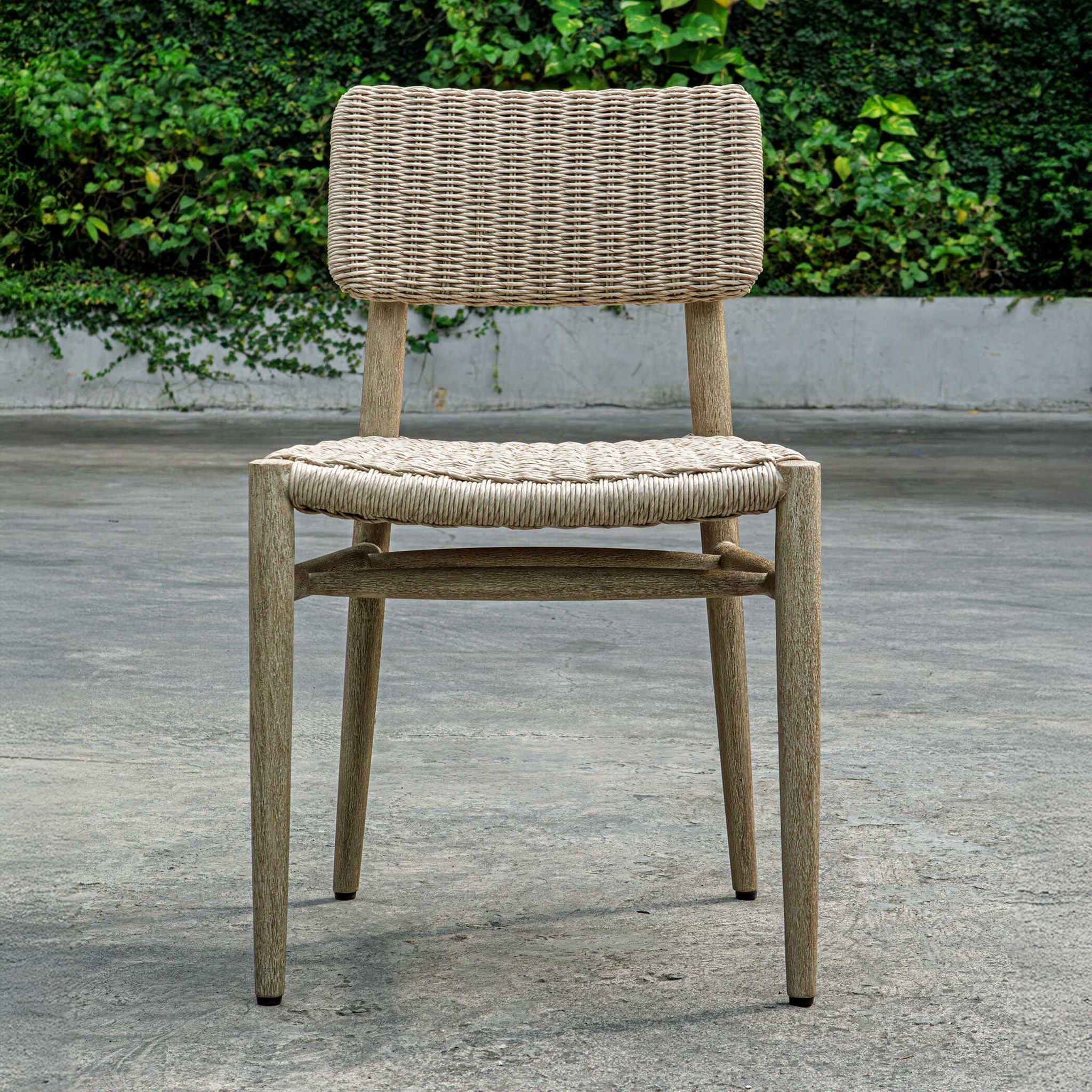 Kailua - Outdoor Wicker Dining Chair - Gray