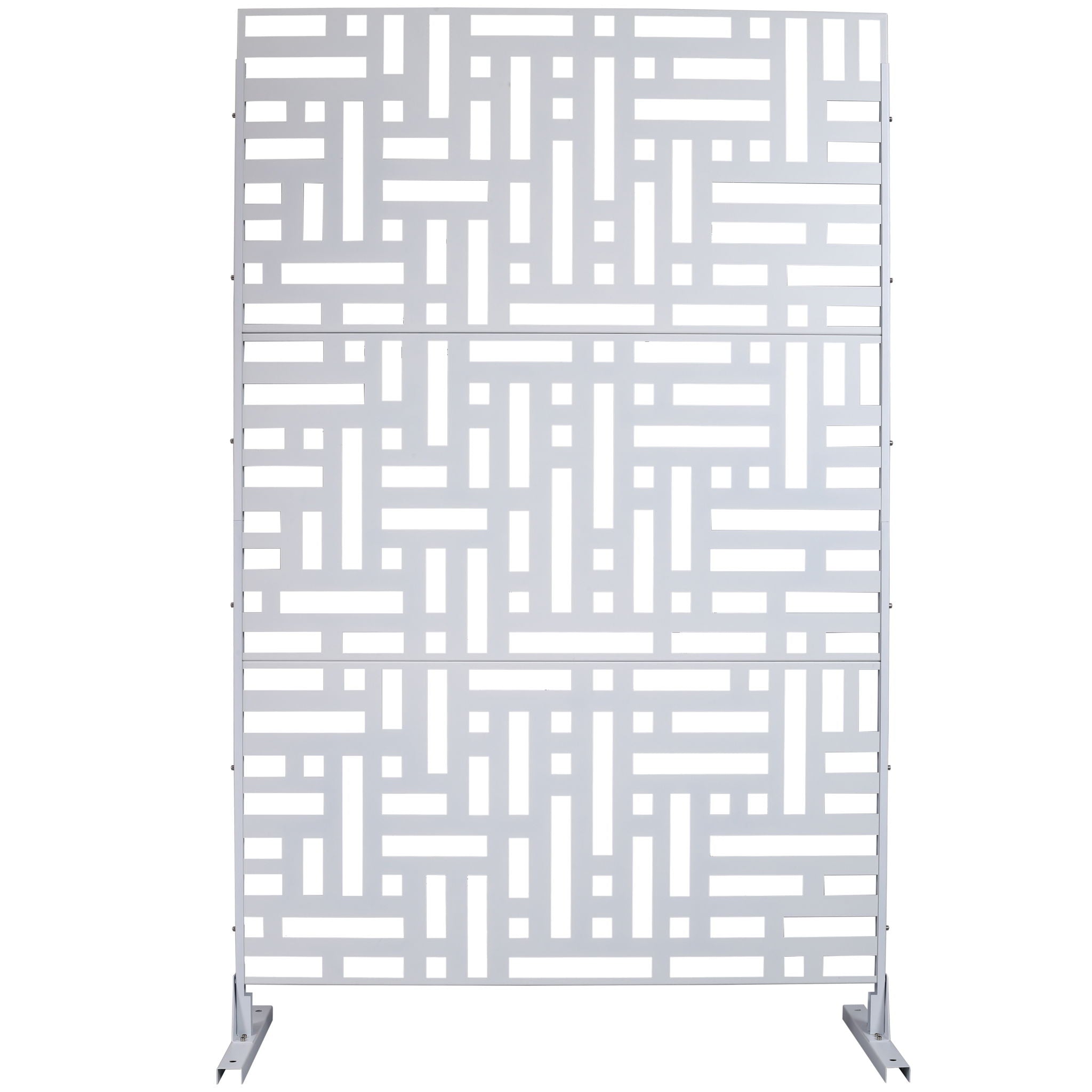 Decorative Freestanding Metal Privacy Screen For Indoor & Outdoor Use