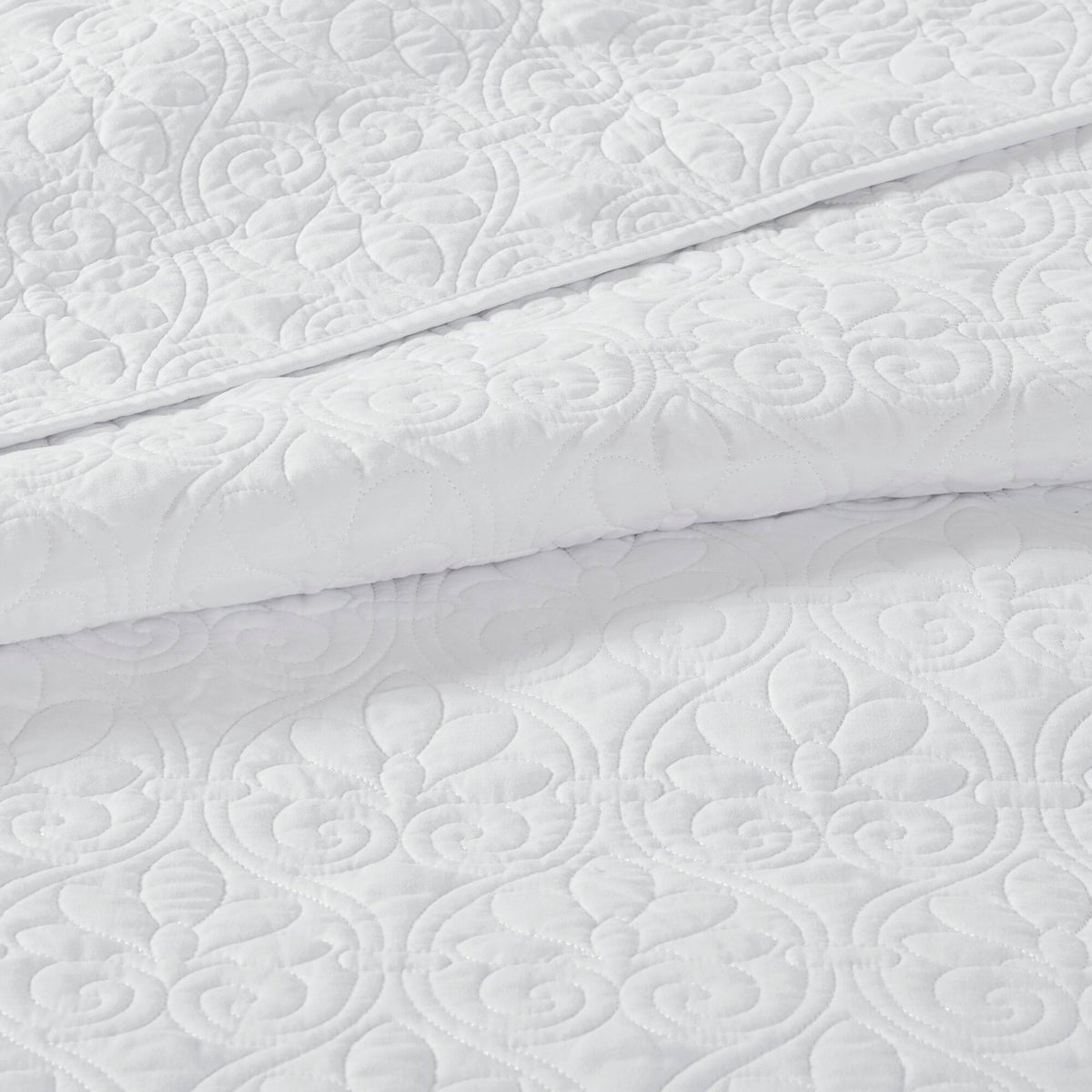 Quebec - Reversible Bedspread Set - White