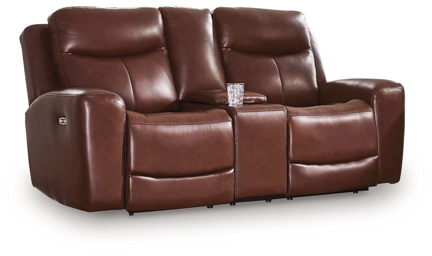 Next Move - Power Reclining Loveseat With Console / Adjustable Headrest