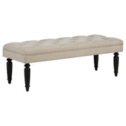 Upholstered Entryway Accent Bench - Beige