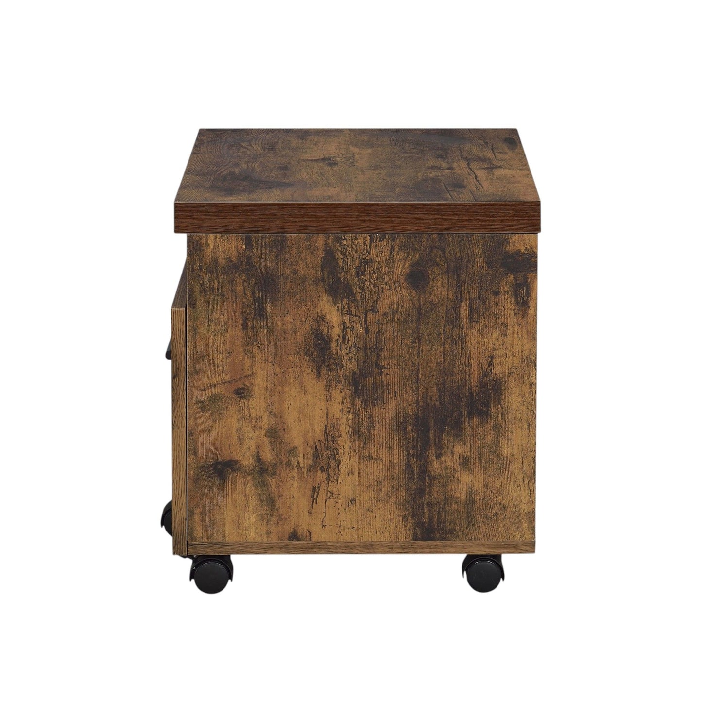 Bob - File Cabinet - Weathered Oak / Black