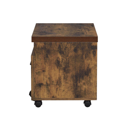 Bob - File Cabinet - Weathered Oak / Black