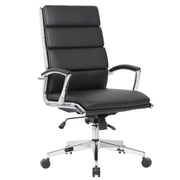 Breathable Mid Back Swivel Computer Chair With Foldable Armrest - Black