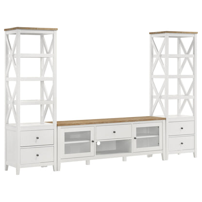 Evanston - 3 Piece 67" TV Stand - White