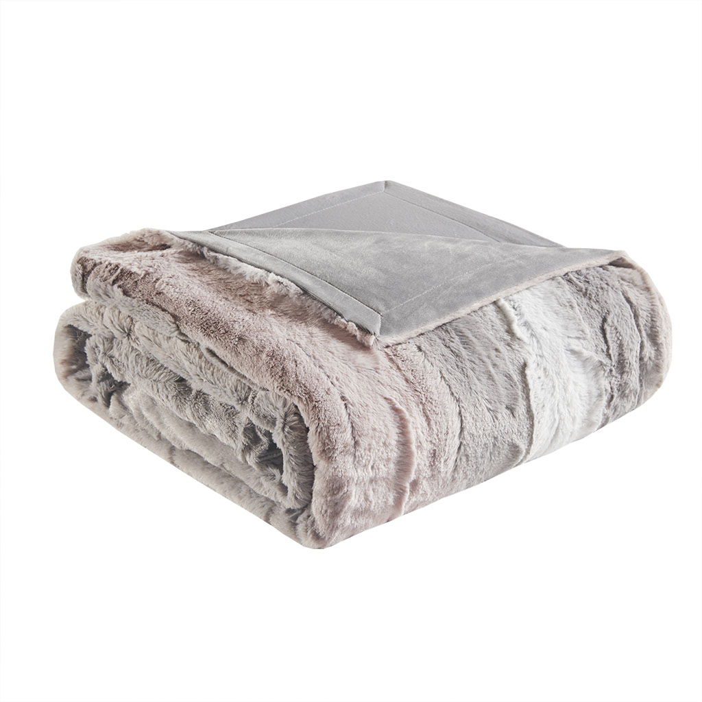 Zuri - Oversized Throw - Blush / Gray