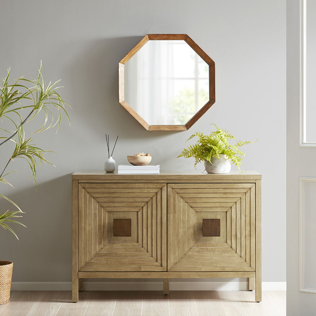 Paige - 2 Door Accent Cabinet With Adjustable Shelves - Natural