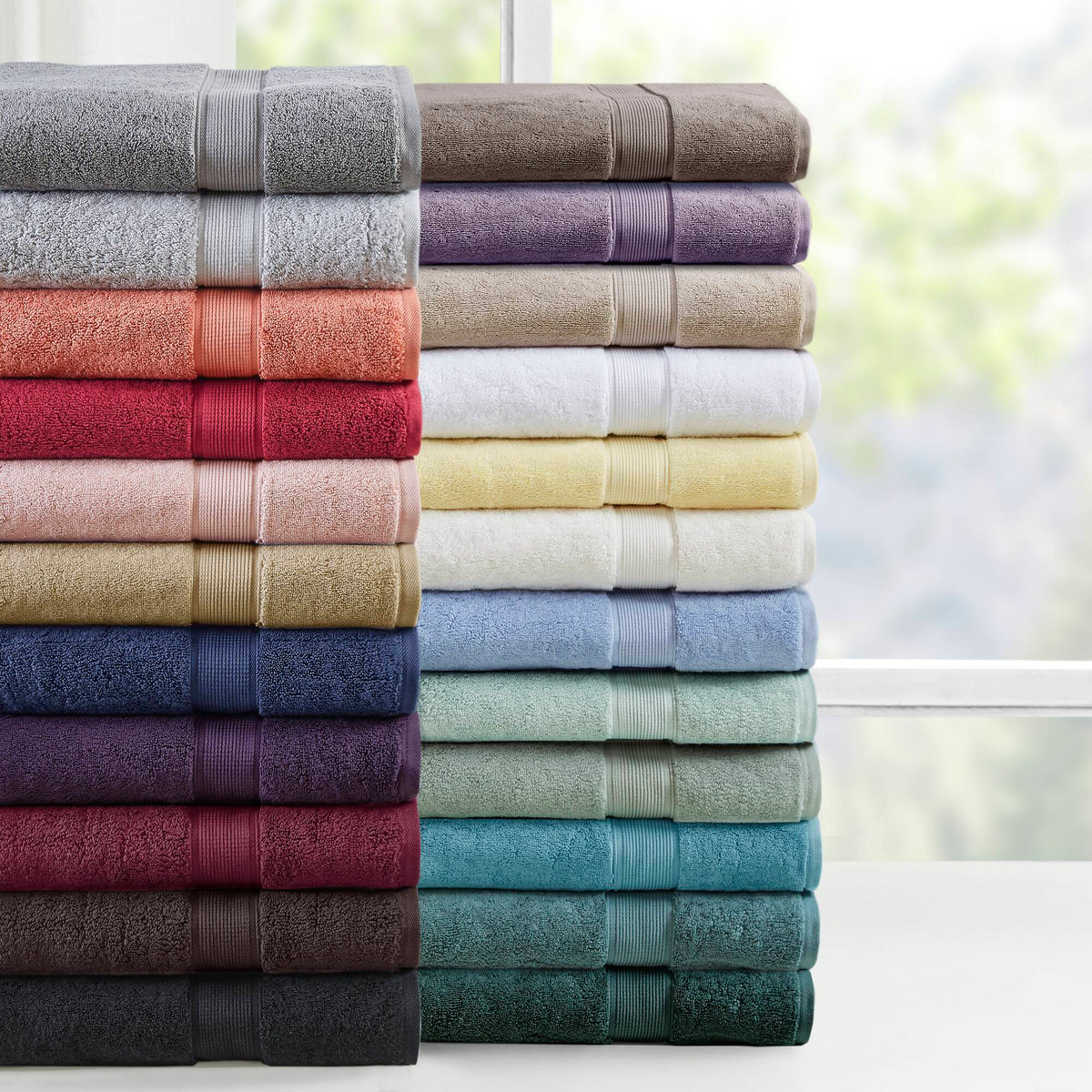 800GSM - 8 Piece Antimicrobial Towel Set - Seafoam