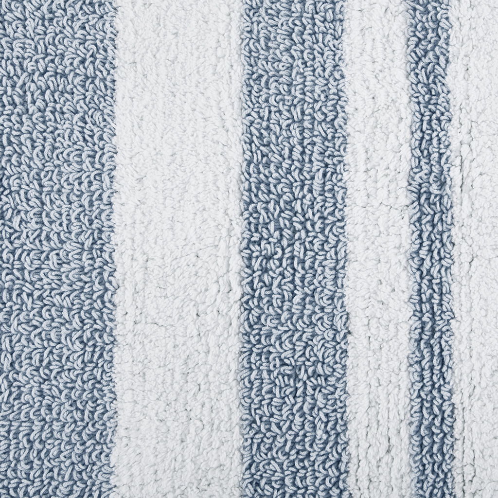 Spa Cotton - 20" x 30" Reversible Bath Rug - Blue