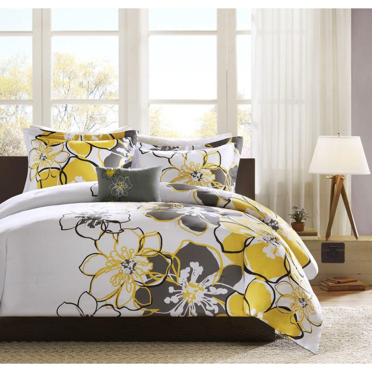 Allison - Comforter Set - Yellow