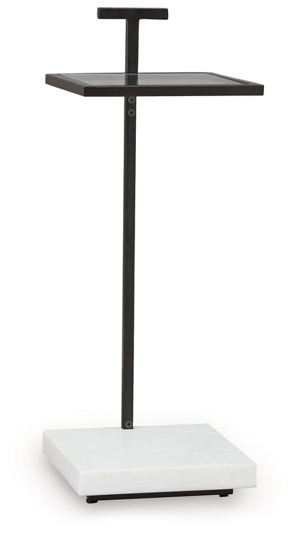 Mannill - Accent Table - Black / White