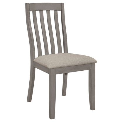 Padded Side Chair (Set of 2) - Gray