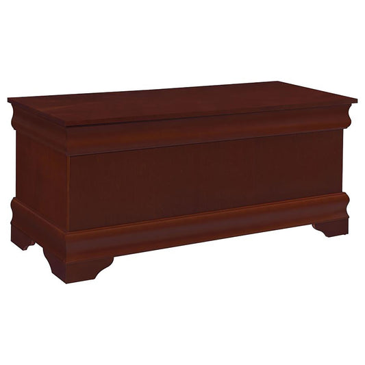 Chest With Curved Moldings And Bracket Feet - Brown
