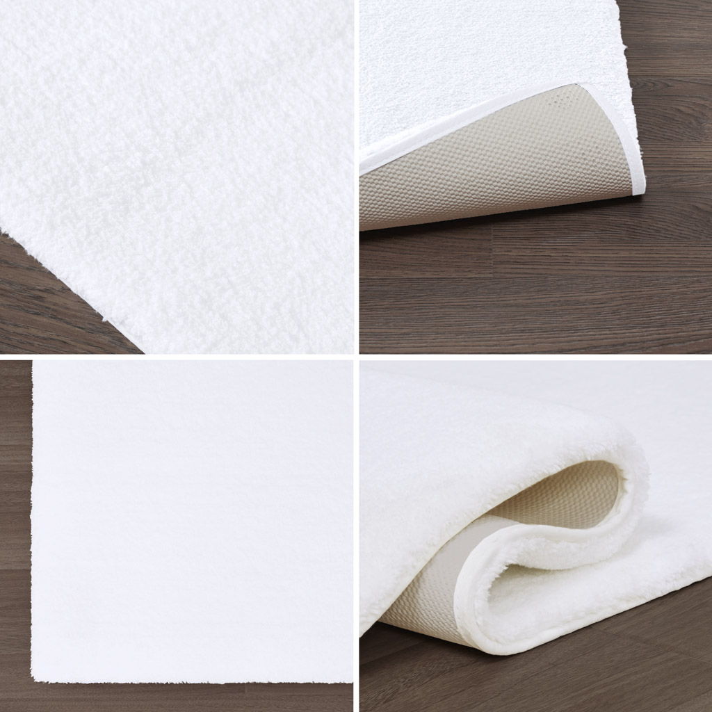 Marshmallow - 24" x 72" Bath Rug - White