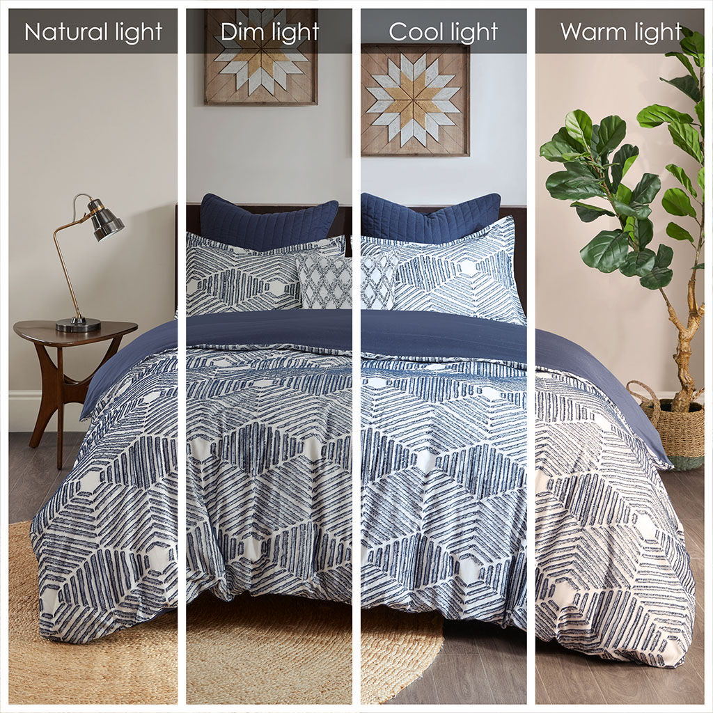 Ellipse - Comforter Set - Navy