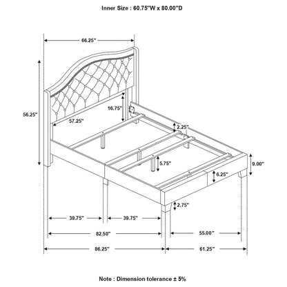 Copper - Wingback Bed