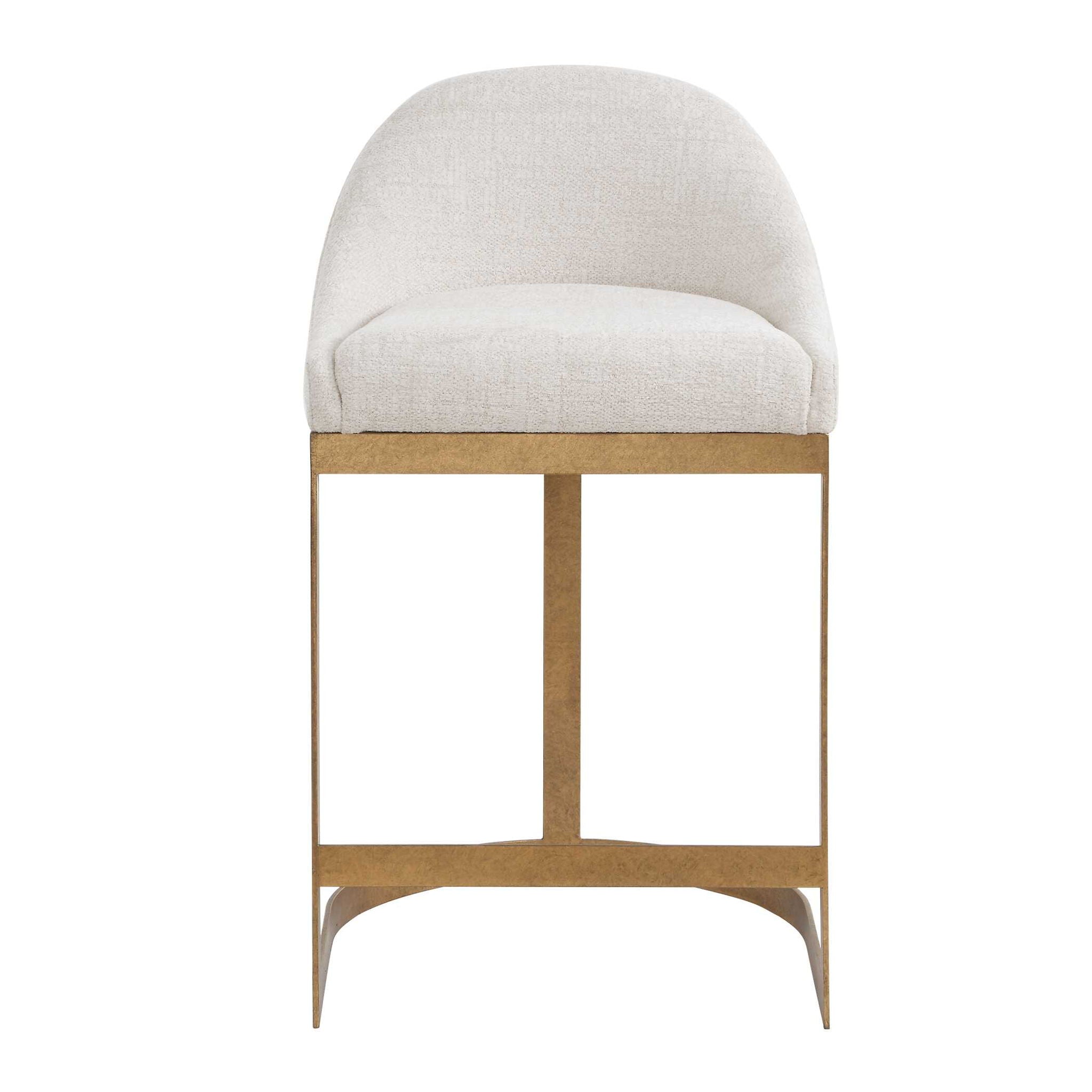 Ira - Counter Stool - Gold / Ivory