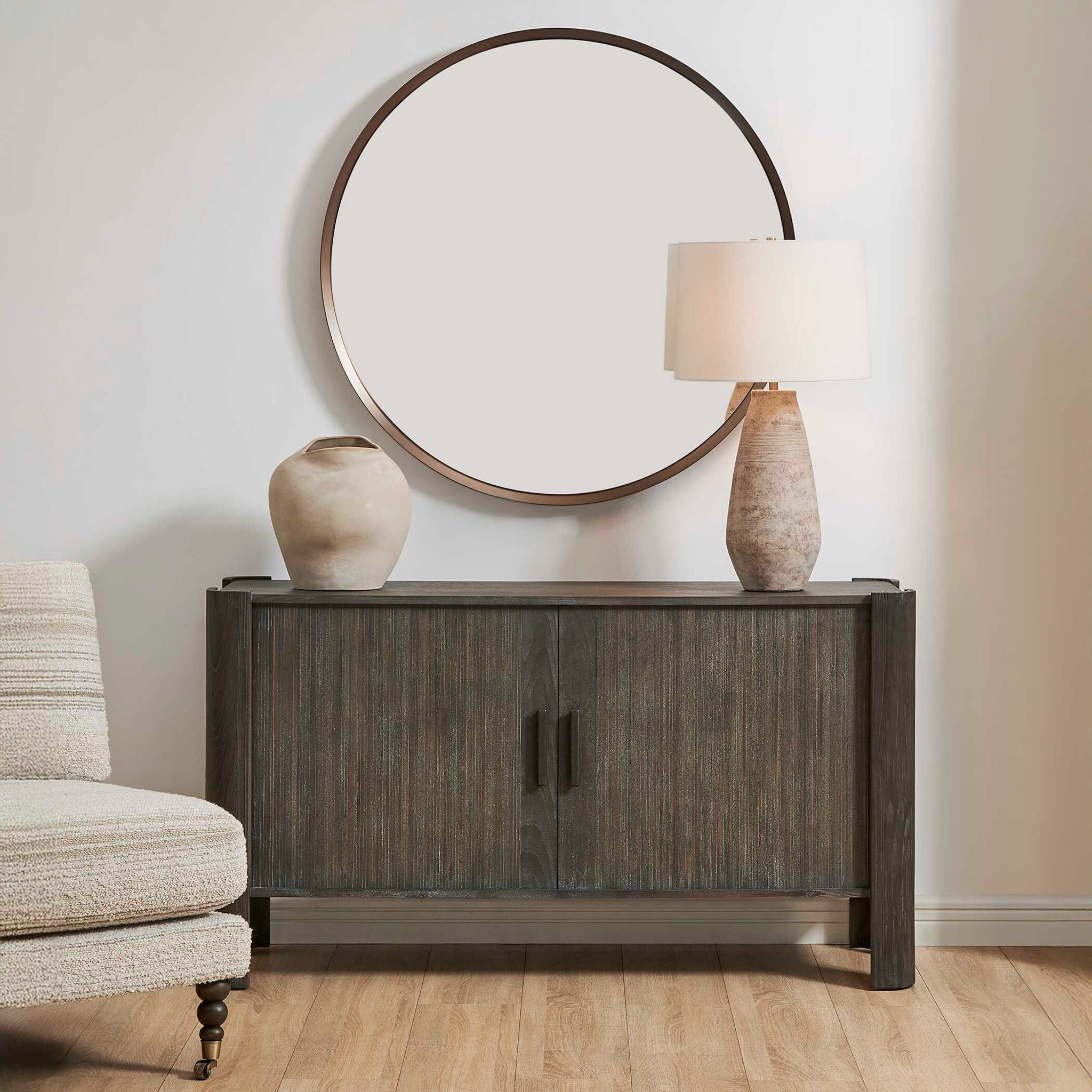 Drury - 2 Door Cabinet - Dark Gray